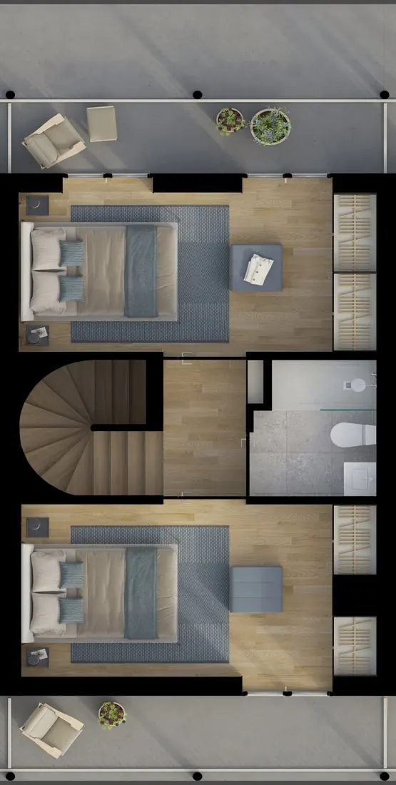 Planta do T2, opção B – piso 2